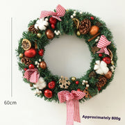 Christmas Garland Bow Christmas Door Hanging Window Decoration Christmas Decorations - uniqe store 