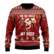 Men's Creative Santa Beer Pattern Fashion Hoodie - uniqe store 
