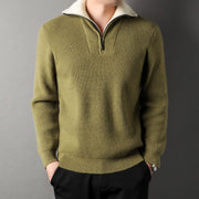 Twisted Jacquard Lapel Sweater Cardigan Men - uniqe store 