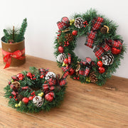Christmas Garland Bow Christmas Door Hanging Window Decoration Christmas Decorations - uniqe store 