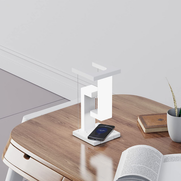 Creative Smartphone Wireless Charging Suspension Table Lamp Balance Lamp Floating For Home Bedroom - uniqe store 