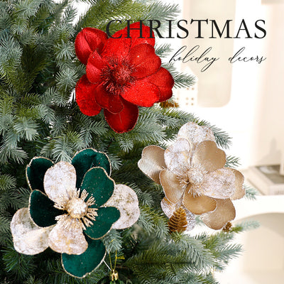 Christmas Flower Ornaments Christmas Tree Decorations - uniqe store 