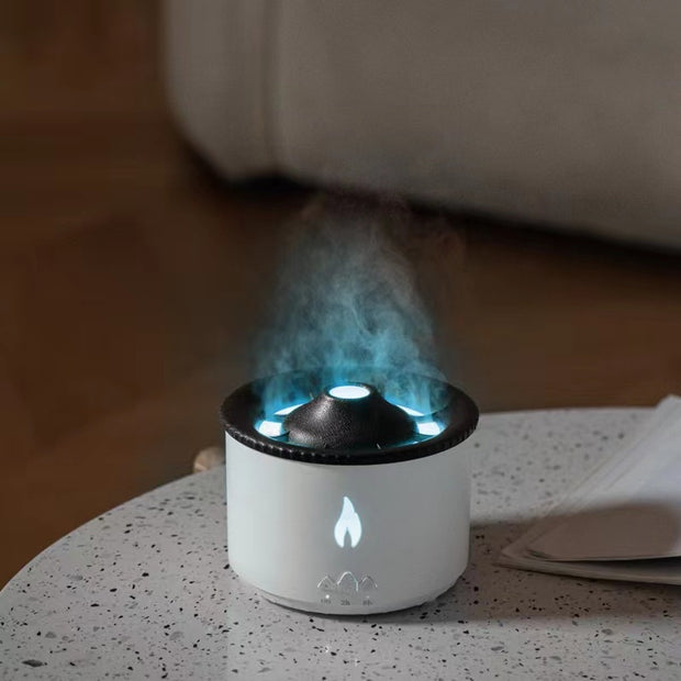 New Creative Ultrasonic Essential Oil Humidifier Volcano Aromatherapy Machine Spray Jellyfish Air Flame Humidifier Diffuser - uniqe store 