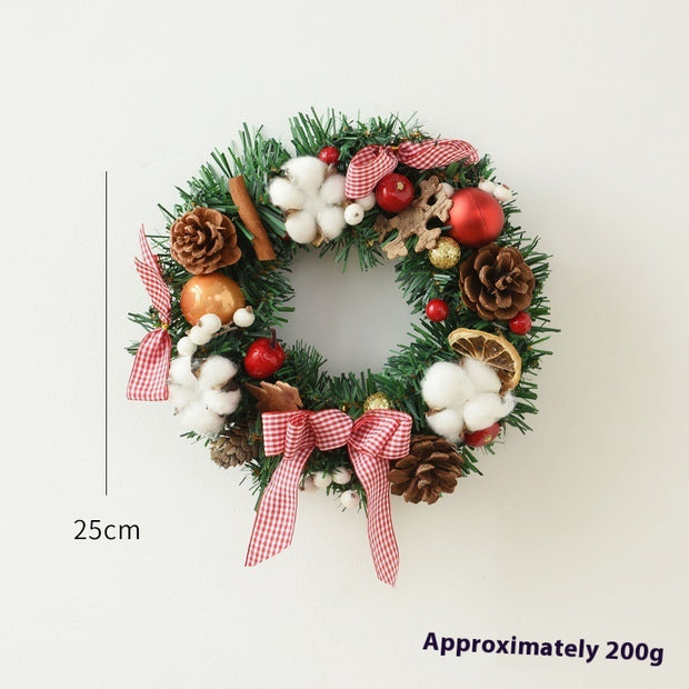 Christmas Garland Bow Christmas Door Hanging Window Decoration Christmas Decorations - uniqe store 