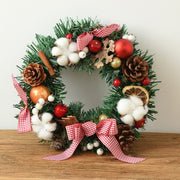 Christmas Garland Bow Christmas Door Hanging Window Decoration Christmas Decorations - uniqe store 