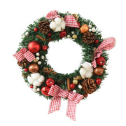 Christmas Garland Bow Christmas Door Hanging Window Decoration Christmas Decorations - uniqe store 