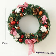 Christmas Garland Bow Christmas Door Hanging Window Decoration Christmas Decorations - uniqe store 