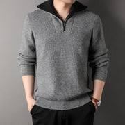 Twisted Jacquard Lapel Sweater Cardigan Men - uniqe store 