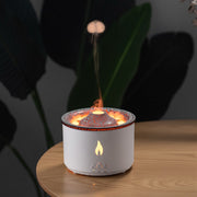 New Creative Ultrasonic Essential Oil Humidifier Volcano Aromatherapy Machine Spray Jellyfish Air Flame Humidifier Diffuser - uniqe store 