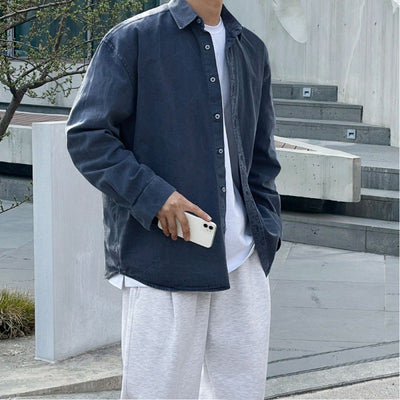 Loose Casual Top Korean Version Denim Shirt Jacket - uniqe store 